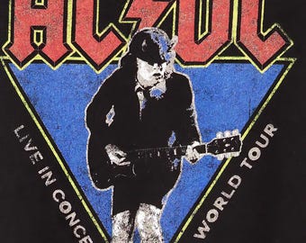 ACDC Poster Print Wall Art - Vintage Rock Memorabilia