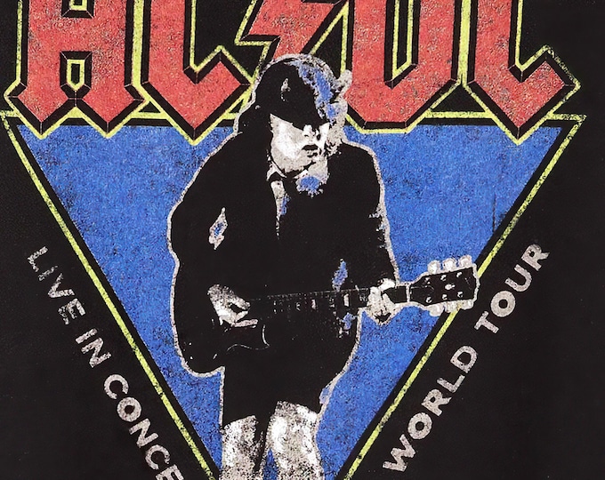 ACDC Poster Print Wall Art - Vintage Rock Memorabilia