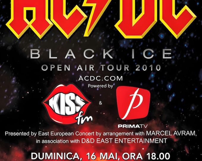 ACDC Poster Print Wall Art - Vintage Rock Memorabilia