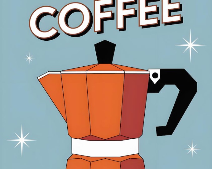 Coffee Wall Art Print -  - Kitchen - Coffee Bar - Coffee Shop - Barista