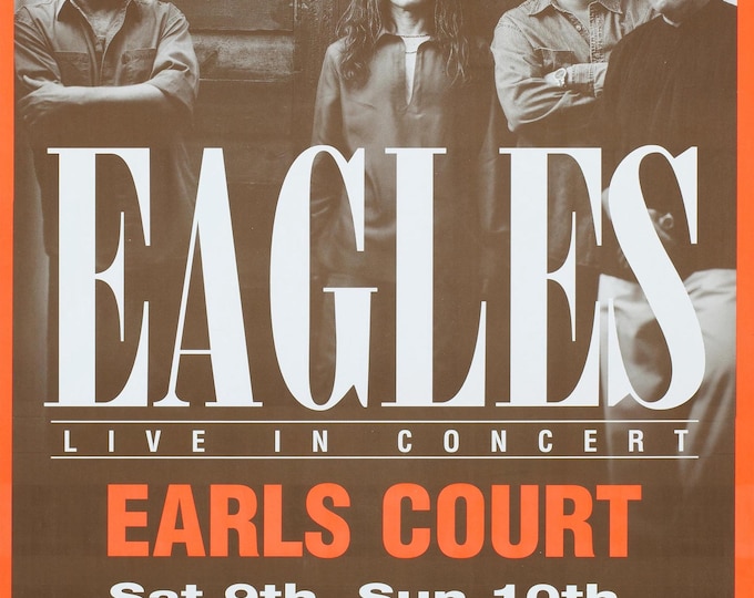 EAGLES Poster Print Wall Art - Vintage Rock Memorabilia