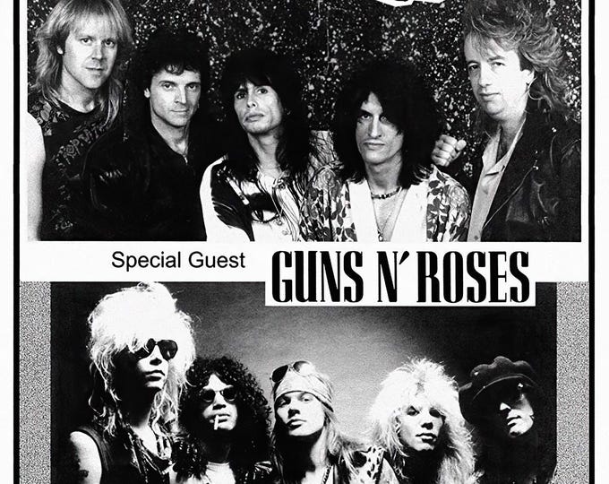 AEROSMITH Poster Print Wall Art - Vintage Rock Memorabilia