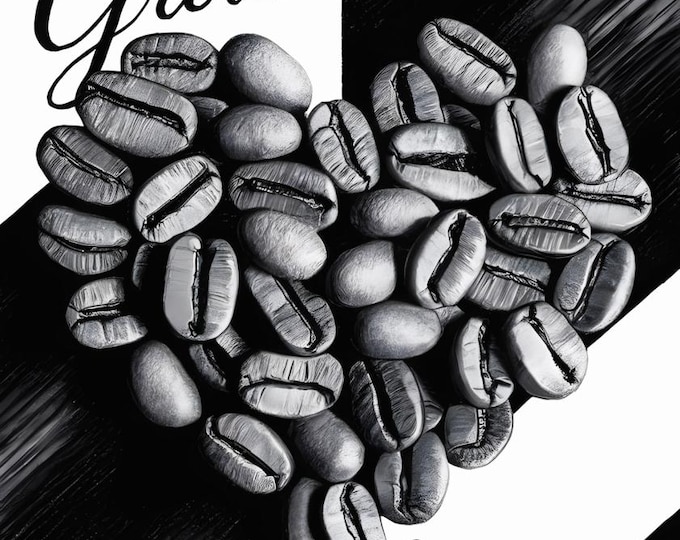 Coffee Wall Art Print -  - Kitchen - Coffee Bar - Coffee Shop - Barista