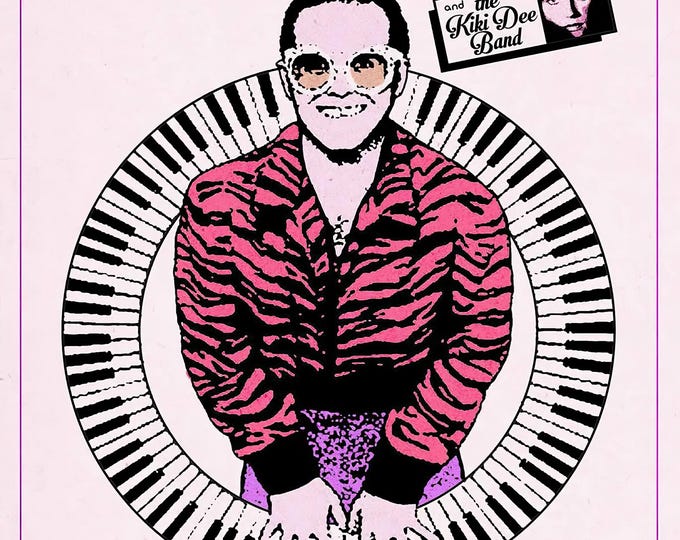 ELTON JOHN Poster Print Wall Art - Vintage Rock Memorabilia