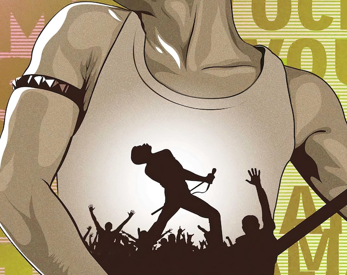 QUEEN Poster Print Wall Art - Vintage Rock Memorabilia