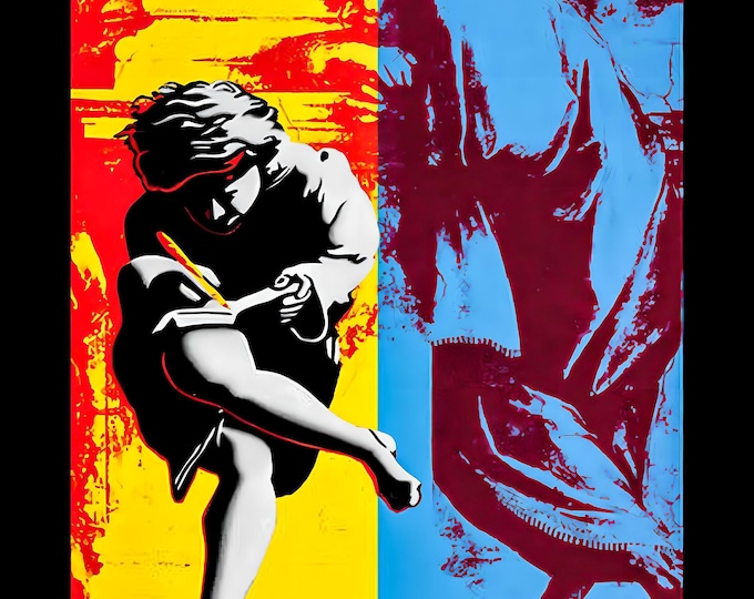 GUNS N ROSES Poster Print Wall Art - Vintage Rock Memorabilia