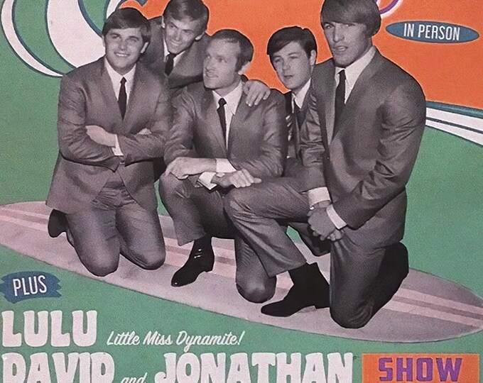 BEACH BOYS Poster Print Wall Art - Vintage Rock Memorabilia