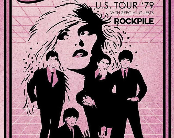 BLONDIE Poster Print Wall Art - Vintage Rock Memorabilia