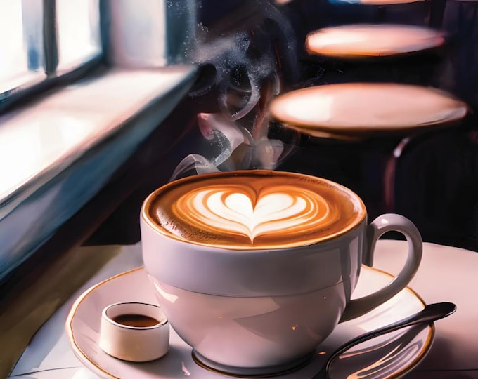 Coffee Wall Art Print -  - Kitchen - Coffee Bar - Coffee Shop - Barista