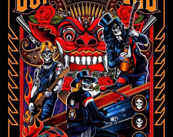 GUNS N ROSES Poster Print Wall Art - Vintage Rock Memorabilia