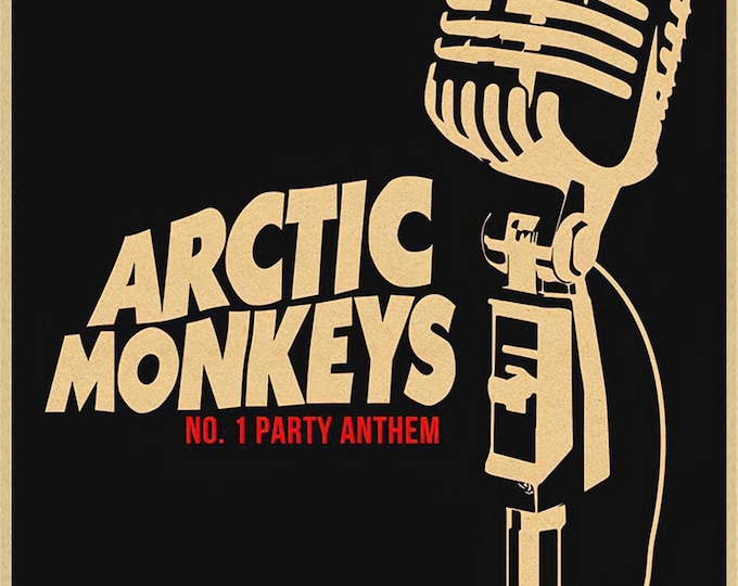 ARCTIC MONKEYS Poster Print Wall Art - Vintage Rock Memorabilia