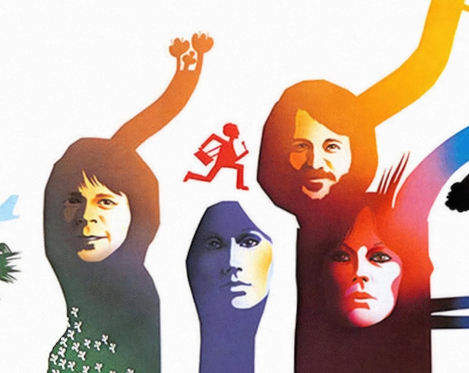 ABBA Poster Print Wall Art - Vintage Rock Memorabilia