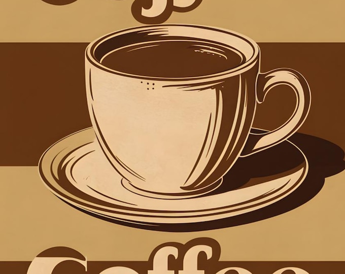 Coffee Wall Art Print -  - Kitchen - Coffee Bar - Coffee Shop - Barista