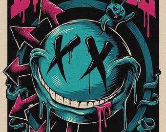 BLINK 182 Poster Print Wall Art - Vintage Rock Memorabilia