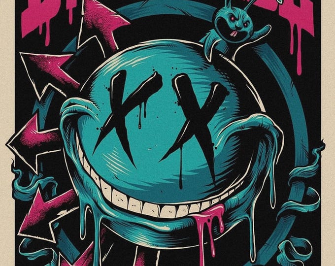 BLINK 182 Poster Print Wall Art - Vintage Rock Memorabilia