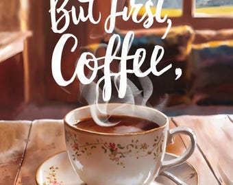 Coffee Wall Art Print -  - Kitchen - Coffee Bar - Coffee Shop - Barista