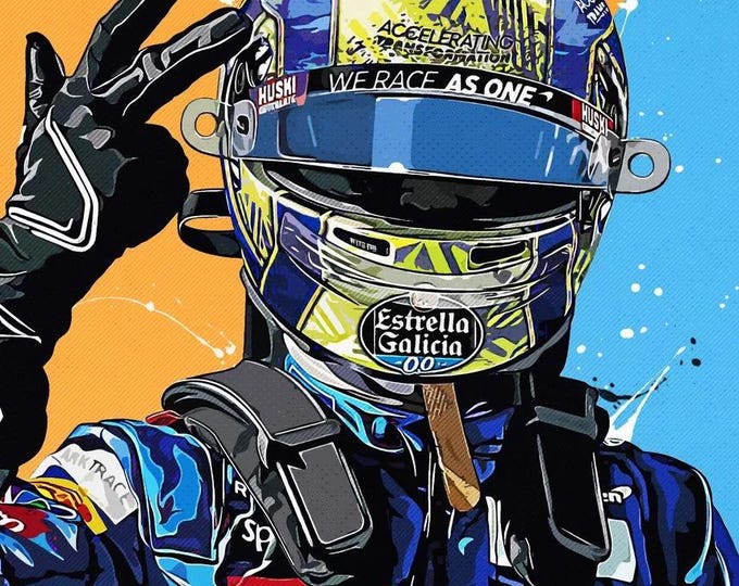Lando Norris F1 Motor Racing Wall Art Poster Print