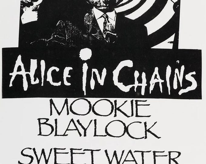 ALICE IN CHAINS Poster Print Wall Art - Vintage Rock Memorabilia
