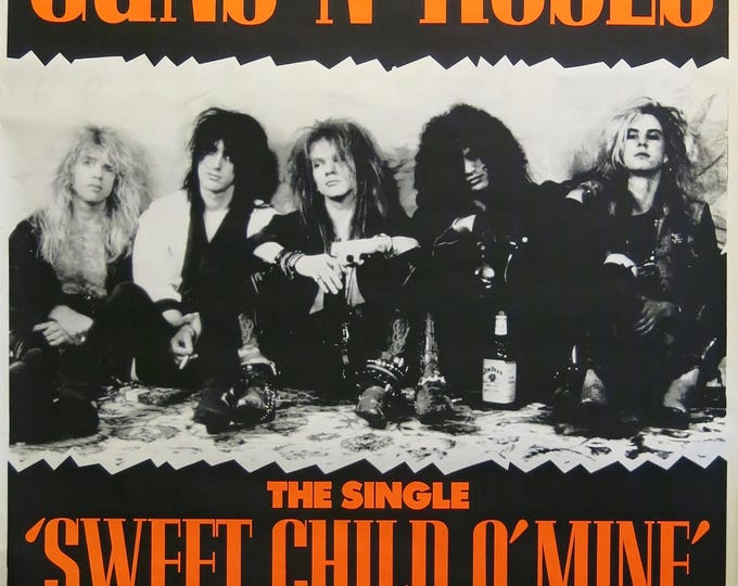 GUNS N ROSES Poster Print Wall Art - Vintage Rock Memorabilia