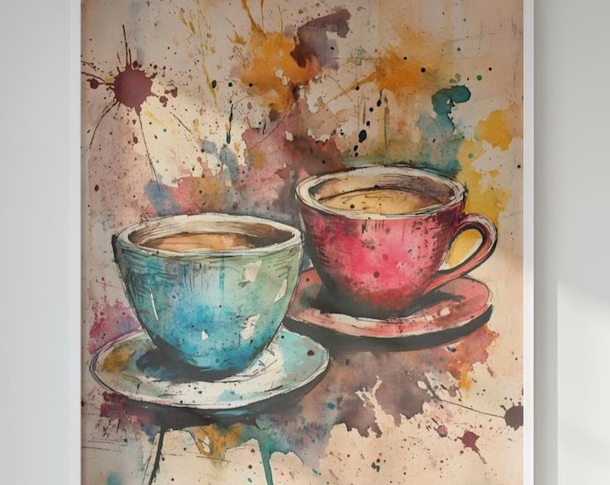 Coffee Wall Art Print -  - Kitchen - Coffee Bar - Coffee Shop - Barista