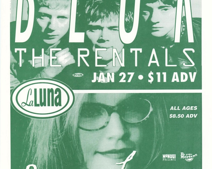 BLUR Poster Print Wall Art - Vintage Rock Memorabilia