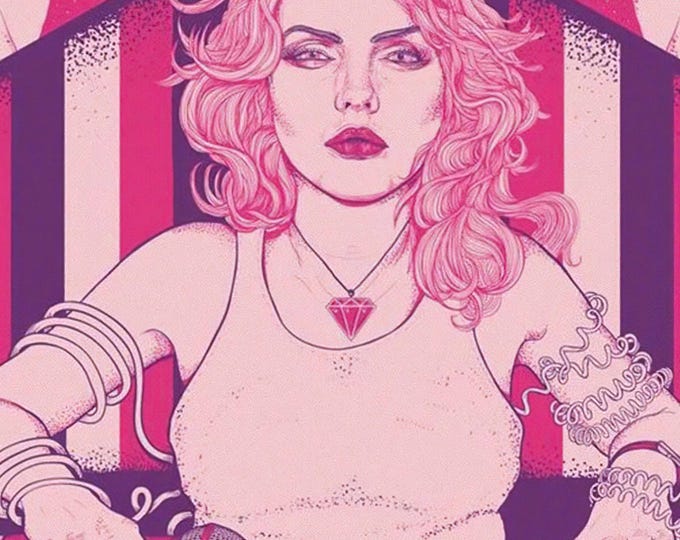 BLONDIE Poster Print Wall Art - Vintage Rock Memorabilia