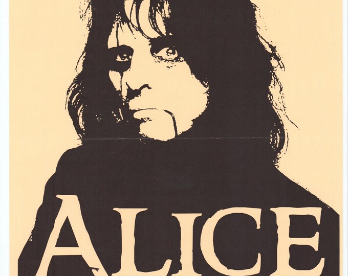 ALICE COOPER Poster Print Wall Art - Vintage Rock Memorabilia