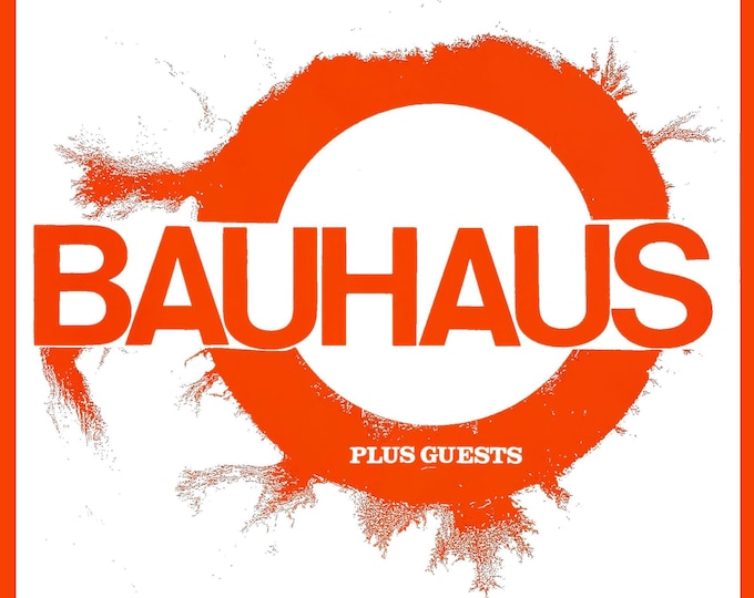 BAUHAUS Poster Print Wall Art - Vintage Rock Memorabilia