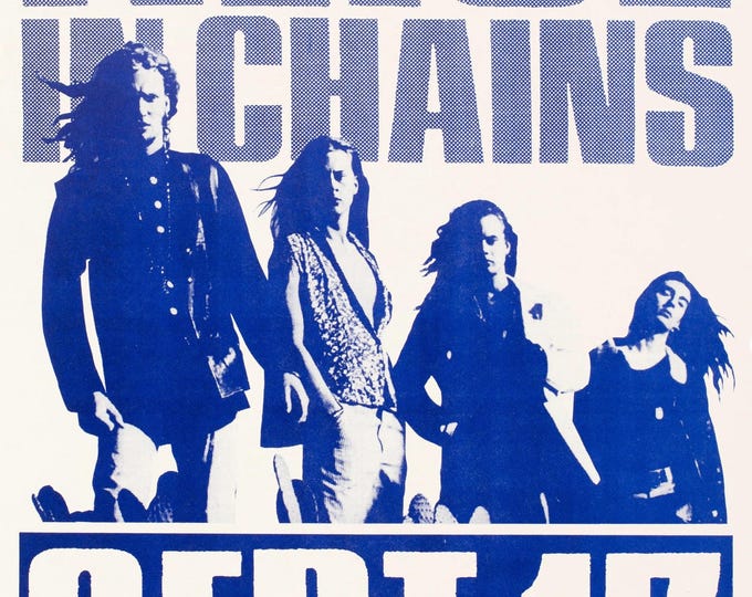 ALICE IN CHAINS Poster Print Wall Art - Vintage Rock Memorabilia