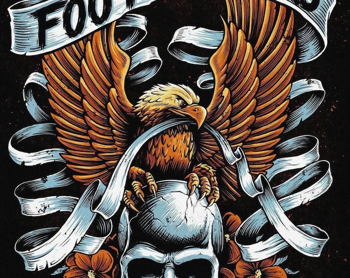 FOO FIGHTERS Poster Print Wall Art - Vintage Rock Memorabilia