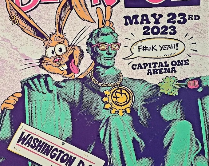 BLINK 182 Poster Print Wall Art - Vintage Rock Memorabilia