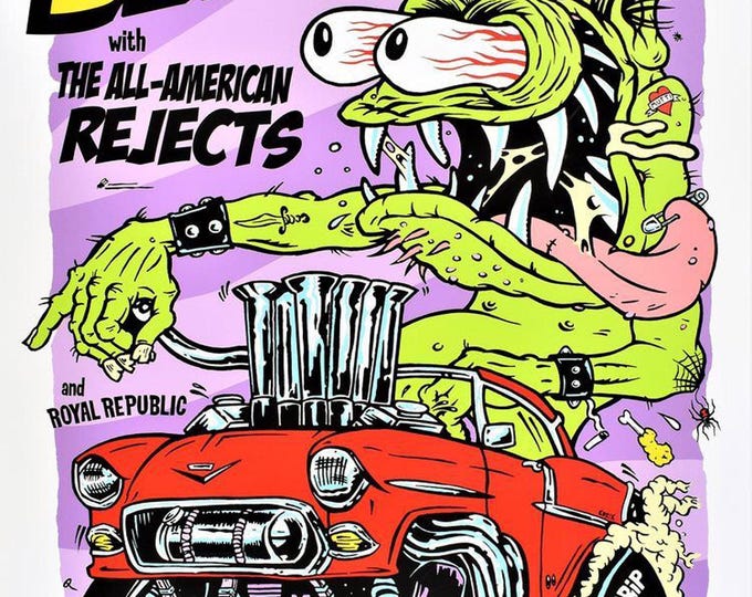 BLINK 182 Poster Print Wall Art - Vintage Rock Memorabilia