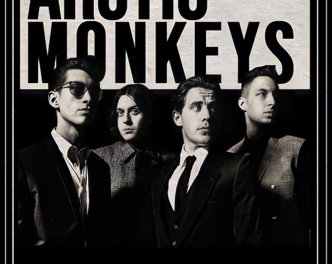 ARCTIC MONKEYS Poster Print Wall Art - Vintage Rock Memorabilia