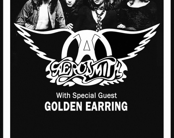 AEROSMITH Poster Print Wall Art - Vintage Rock Memorabilia