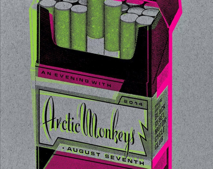 ARCTIC MONKEYS Poster Print Wall Art - Vintage Rock Memorabilia