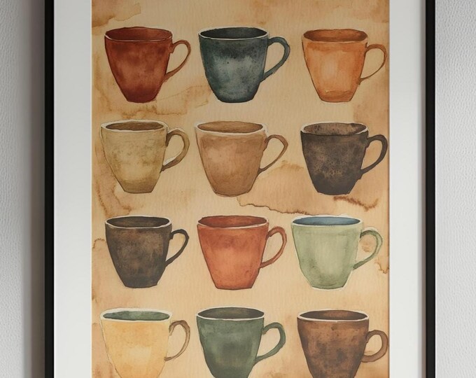 Coffee Wall Art Print -  - Kitchen - Coffee Bar - Coffee Shop - Barista