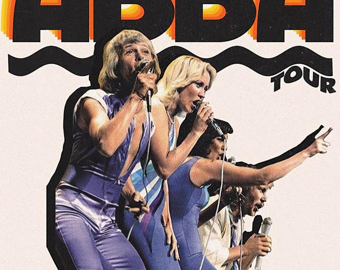 ABBA Poster Print Wall Art - Vintage Rock Memorabilia