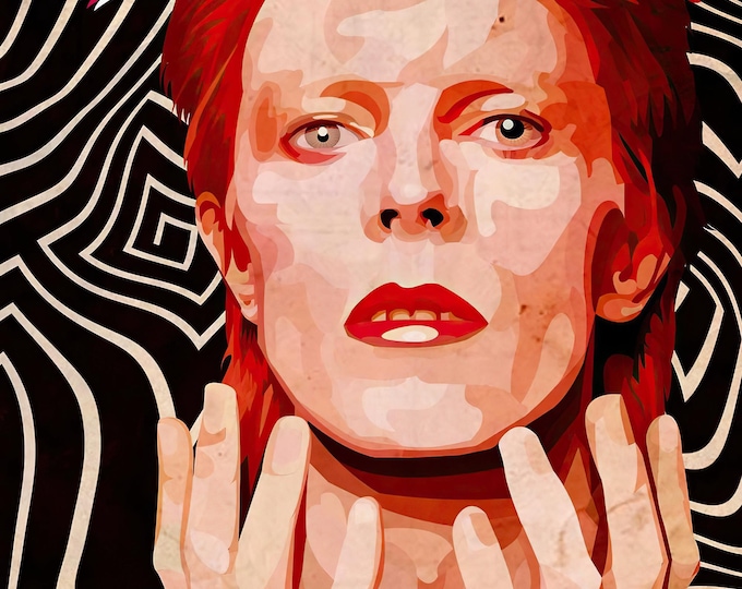 DAVID BOWIE Poster Print Wall Art - Vintage Rock Memorabilia