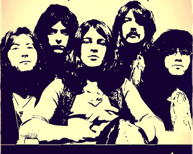 DEEP PURPLE Poster Print Wall Art - Vintage Rock Memorabilia