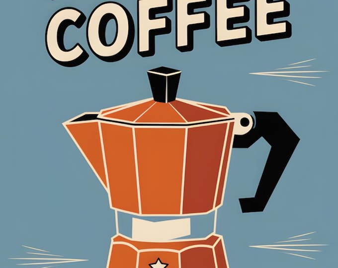 Coffee Wall Art Print -  - Kitchen - Coffee Bar - Coffee Shop - Barista