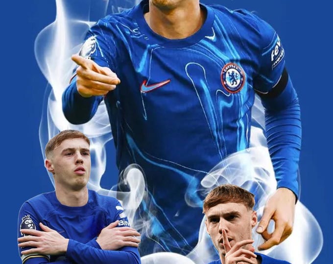 Cole Palmer Chelsea FC  Football Soccer Poster Wall Print