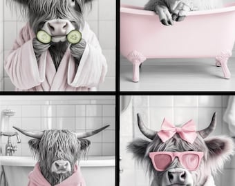 HIGHLAND COW  BATHROOM