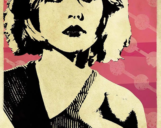 BLONDIE Poster Print Wall Art - Vintage Rock Memorabilia