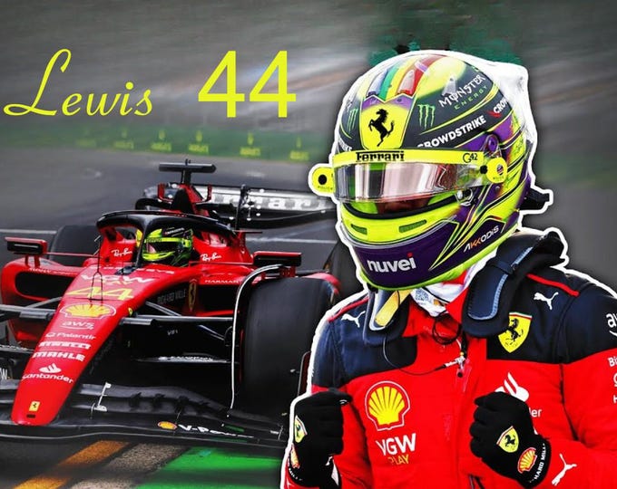 Lewis Hamilton  F1 Motor Racing Wall Poster Print