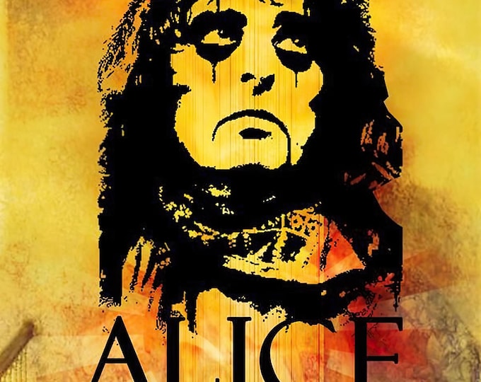 ALICE COOPER Poster Print Wall Art - Vintage Rock Memorabilia