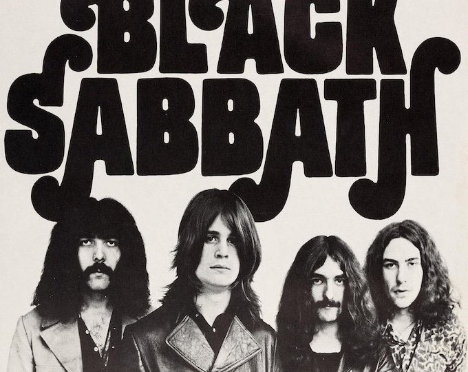 BLACK SABBATH Poster Print Wall Art - Vintage Rock Memorabilia