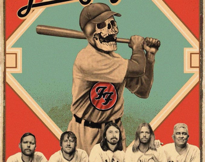 FOO FIGHTERS Poster Print Wall Art - Vintage Rock Memorabilia
