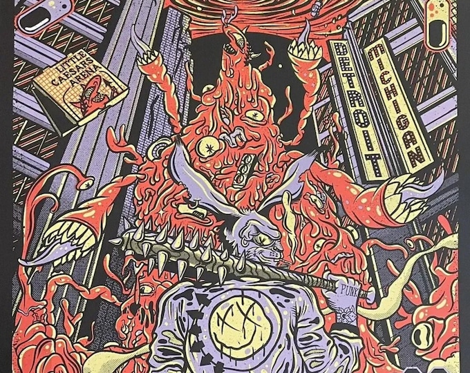 BLINK 182 Poster Print Wall Art - Vintage Rock Memorabilia