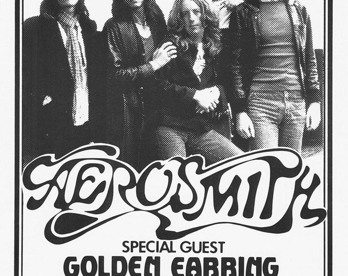 AEROSMITH Poster Print Wall Art - Vintage Rock Memorabilia