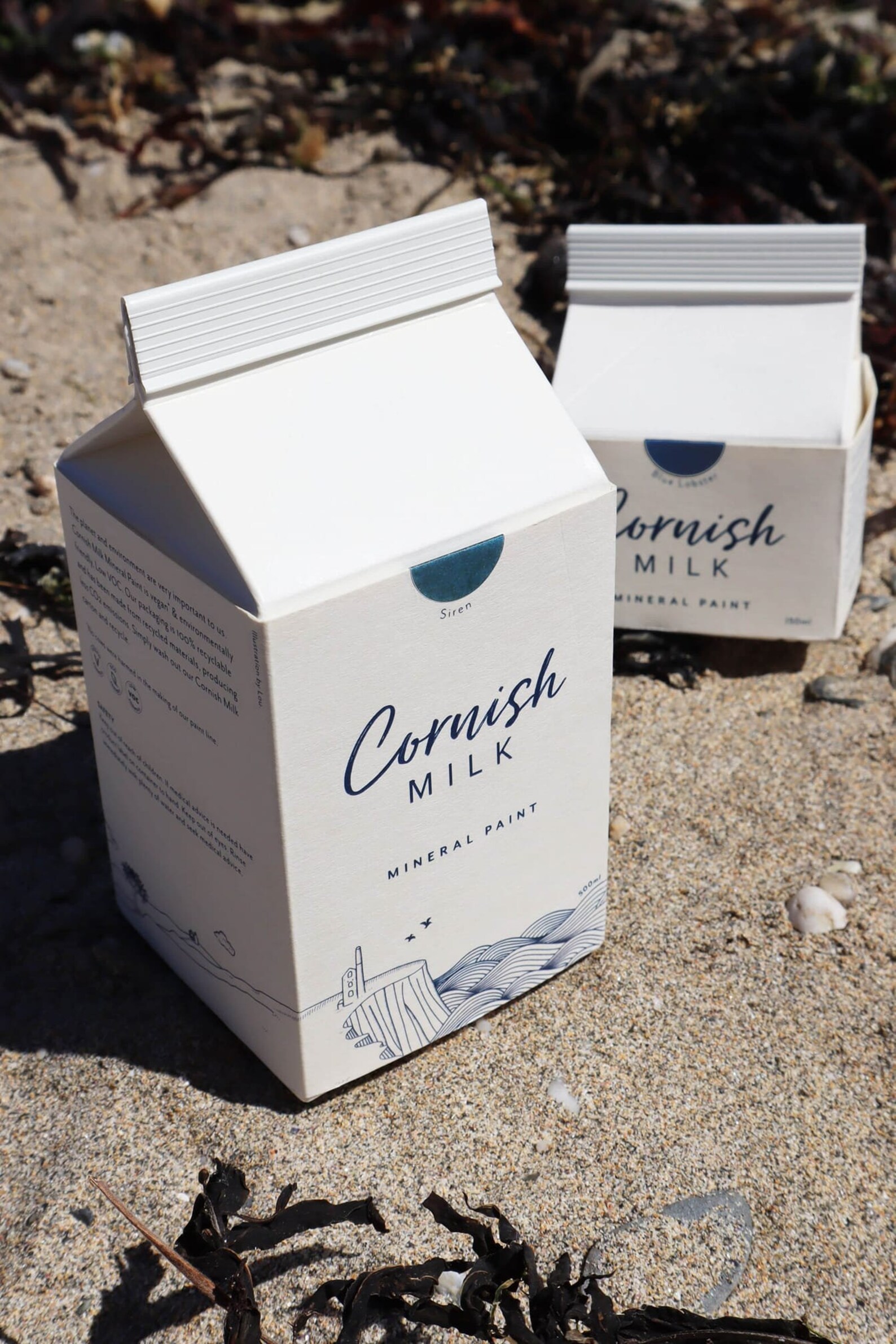 Cornish Milk Mineral Paint 250ml Carton. Eco friendly. Vegan Etsy